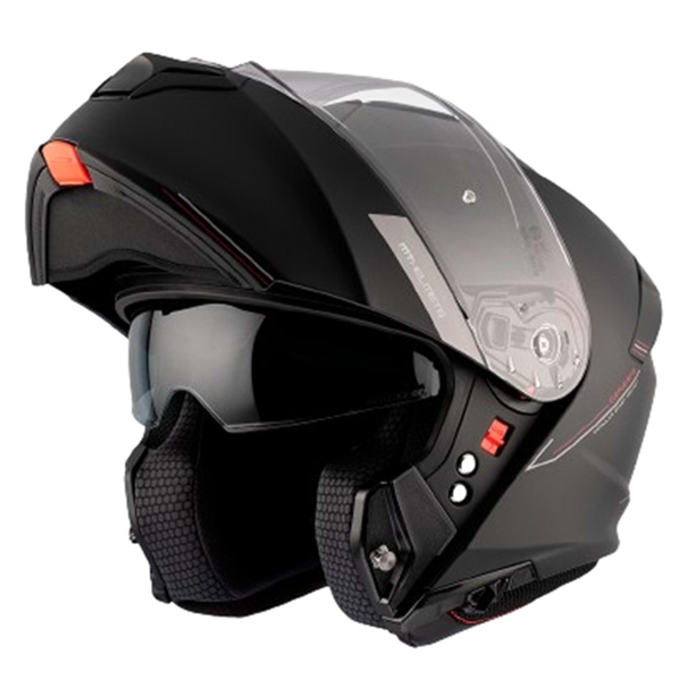 MT Kask Genesis Sv A1 Solıd Mat Siyah - L Beden