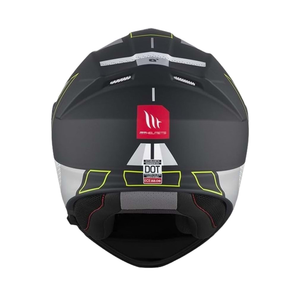 MT Kask Genesis Sv B2 Talo Mat Siyah Gri - S Beden