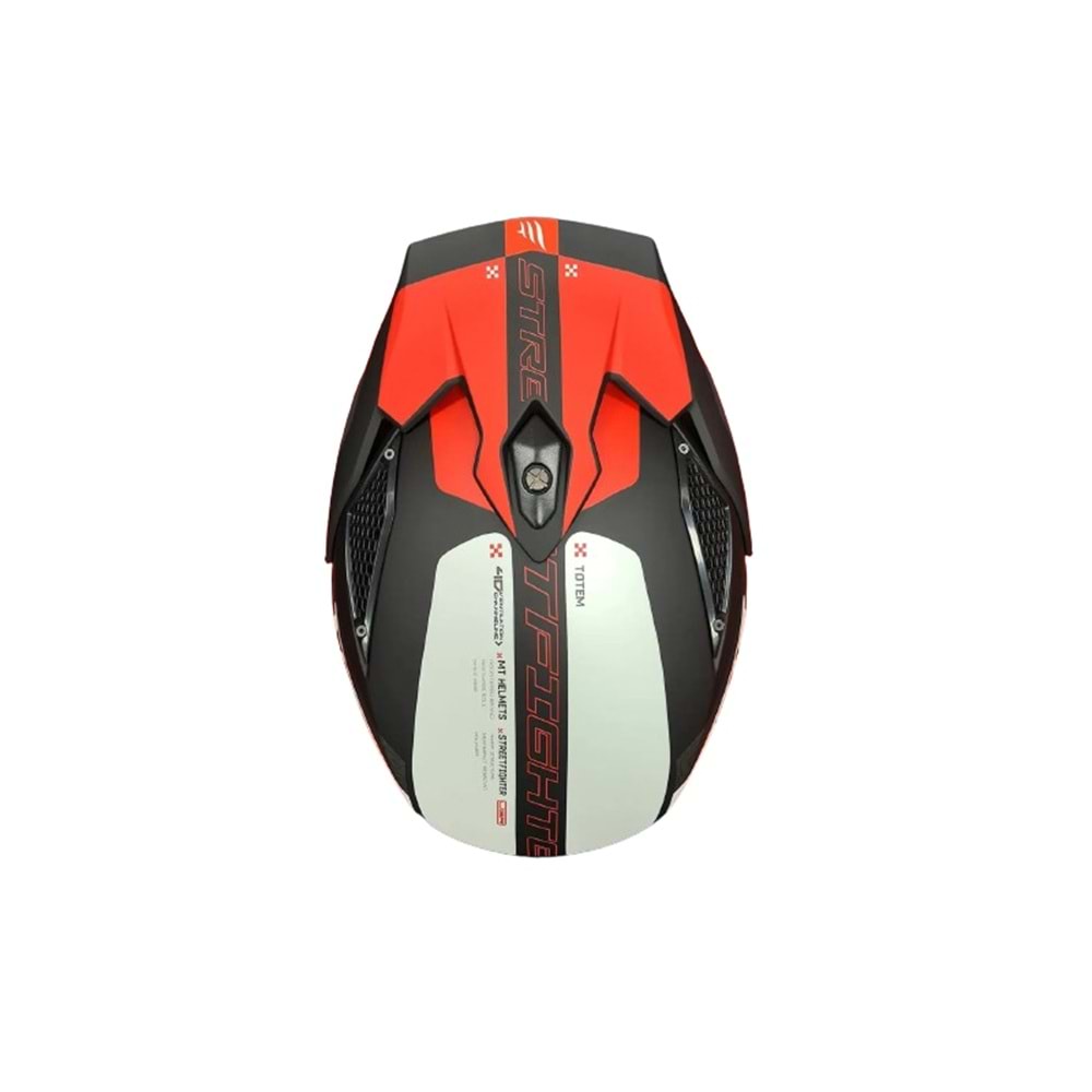 Kask Mt Street Fıghter Sv Totem B15 Mat İnci Kırmızı - S Beden