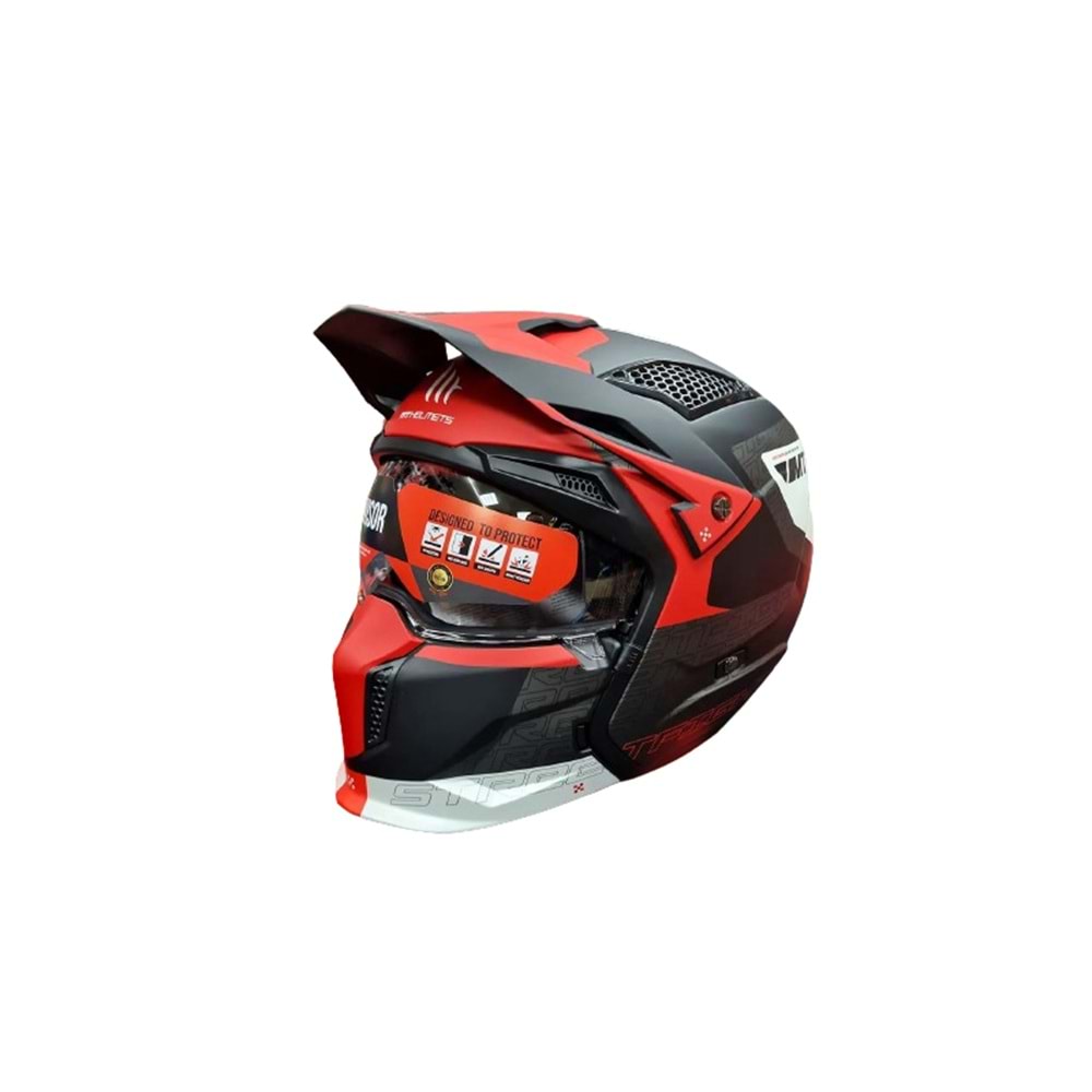 Kask Mt Street Fıghter Sv Totem B15 Mat İnci Kırmızı - S Beden