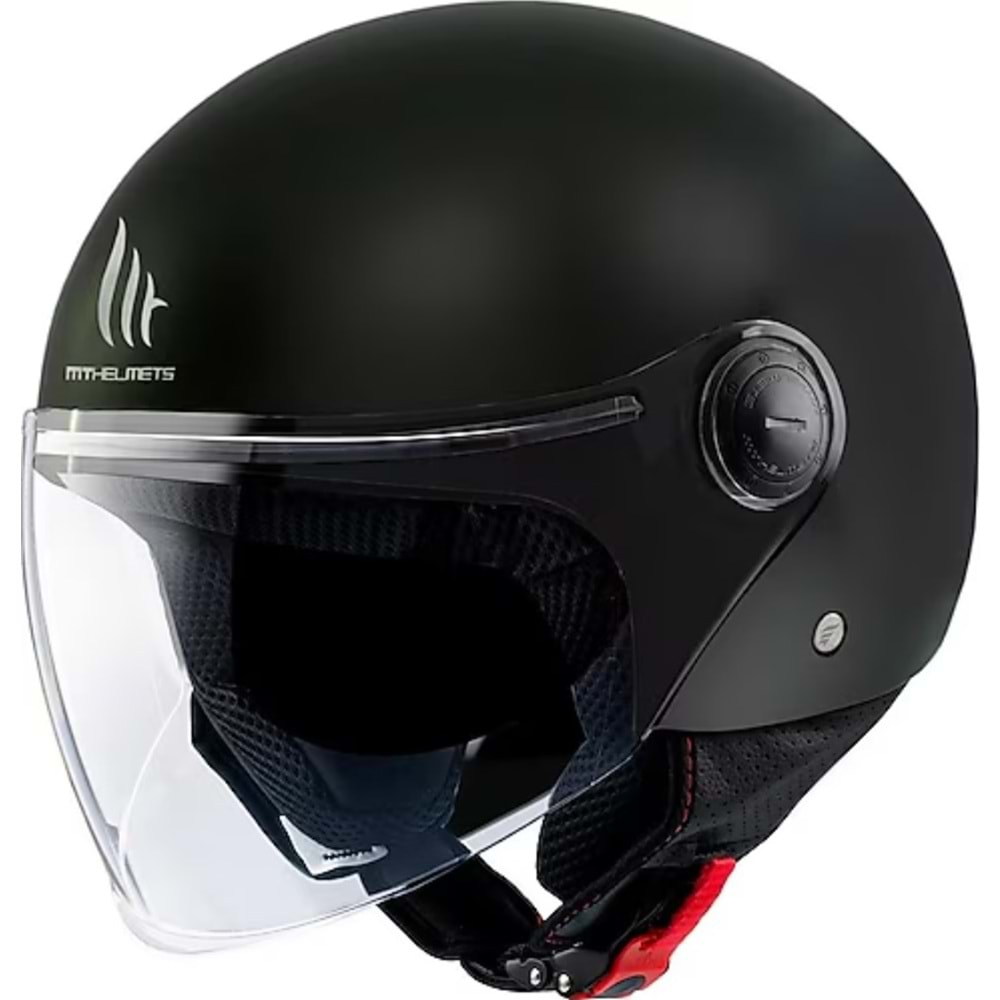 Kask Mt OF501B Jet Street S Solıd A1 - MAT SİYAH - S