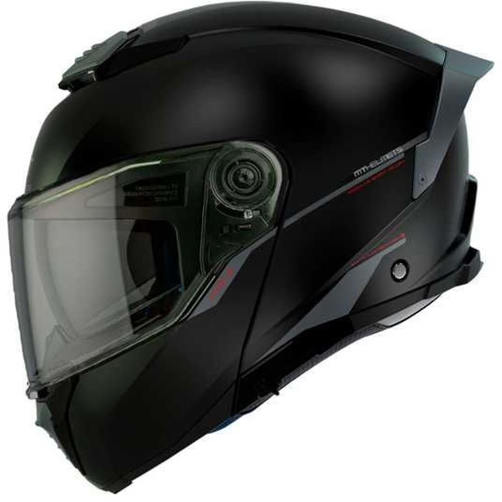 Kask Mt Atom 2 Sv Solıd A1 Çene Açılır - MAT SİYAH - L