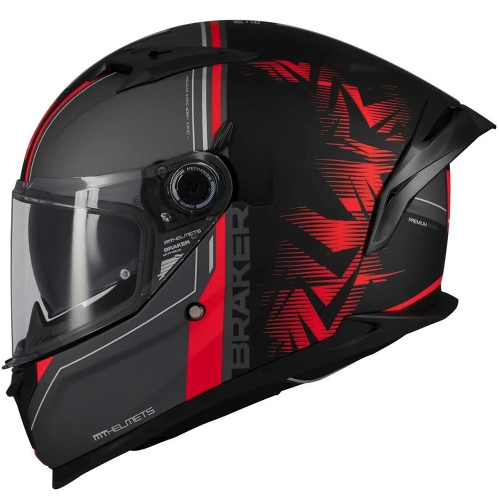 MT Kask Braker Charm B5 Mat Motosiklet Kask - MAT SİYAH - XL
