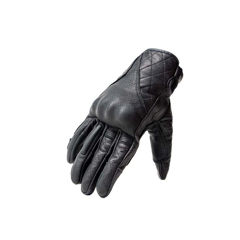 Nukrotech Perfor 2 Motosiklet Eldiveni Deri - SİYAH - M