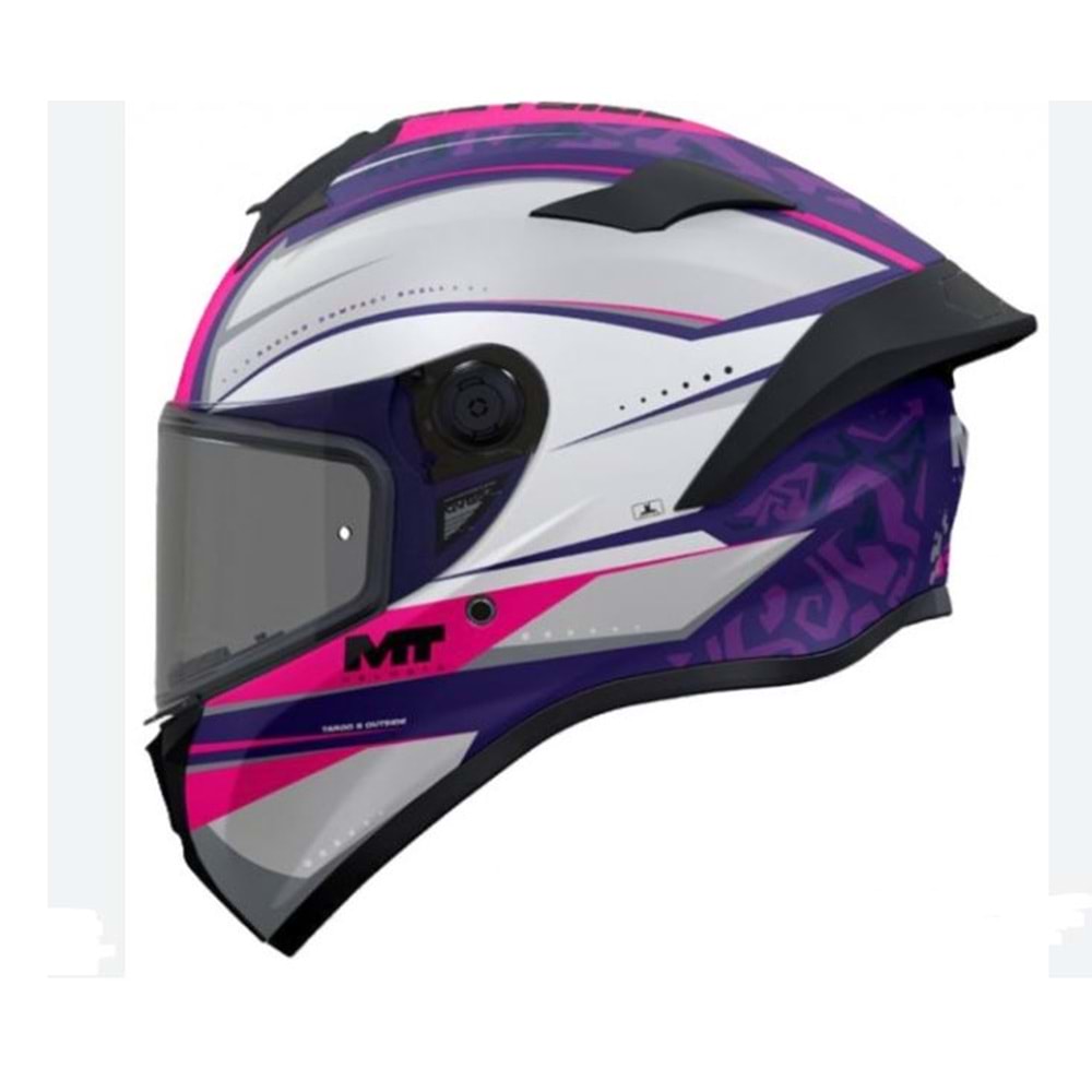 Kask Mt Targo S Outside C8 Motosiklet Kask - PEMBE - S Beden