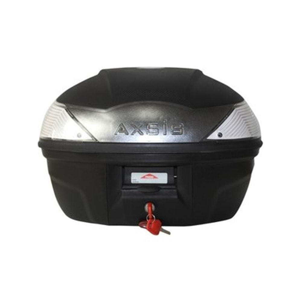 TOPCASE ÇANTA Axsis 39 LİTRE SİYAH BEYAZ CAMLI