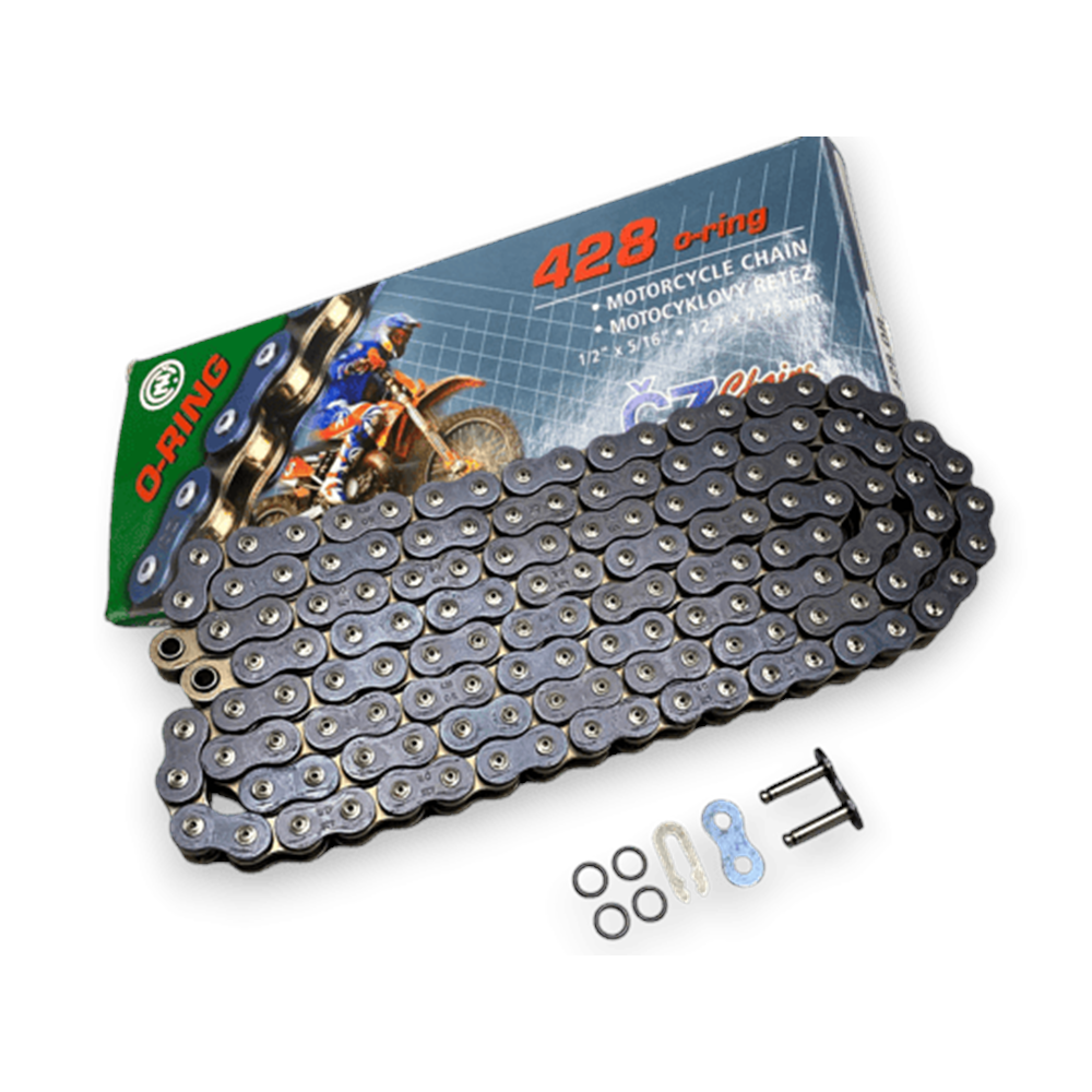 428 OR 138L Bakla O-Ring Li Zincir (CZ Chains)