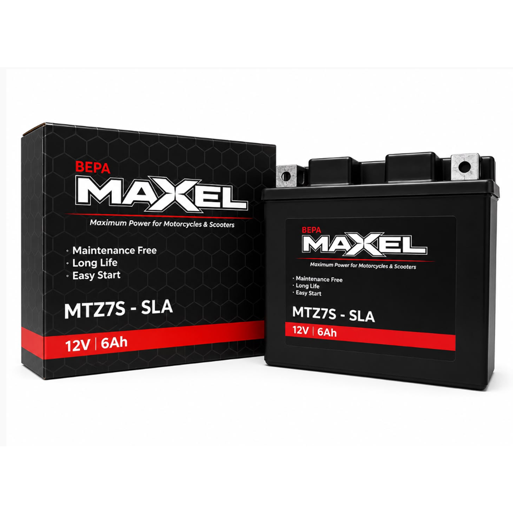 MAXEL MTZ7S-SLA 12V-6 AMPER 90 CCA BAKIMSIZ AKÜ