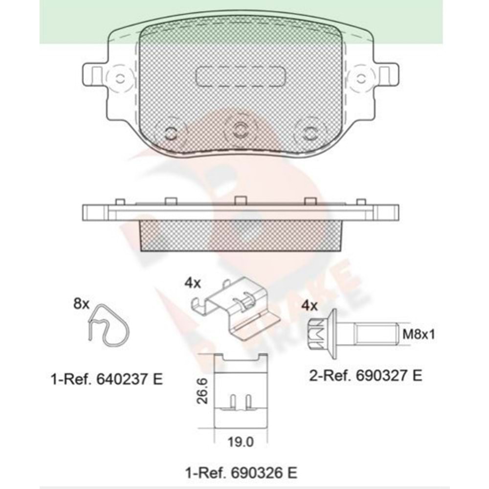 Disk Balata Citroen Jumpy Arka