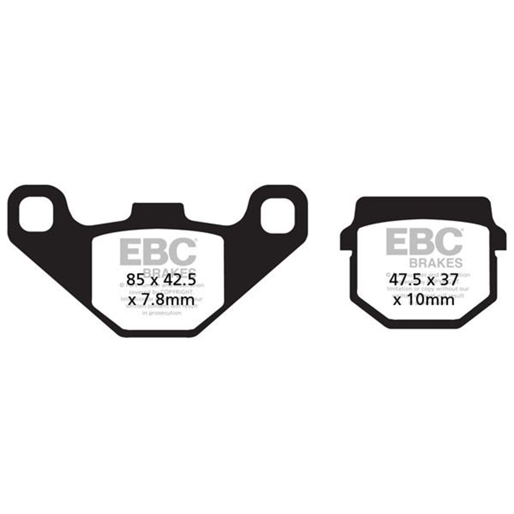 083 EBC SİNTERLİ BALATA ÖN SUZUKI AN125, APRILIA SCARABEO 50, ATV (SFA083-2HH)