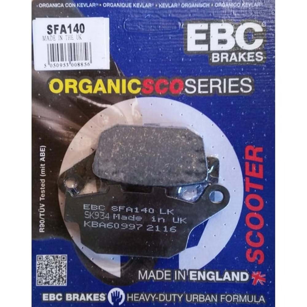 140 EBC Organik Balata Arka Honda Fes 125, 150, CB 250 96-01 (SFA140)