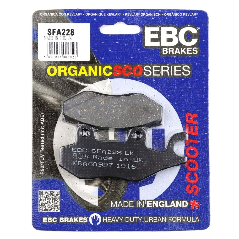 228 EBC ORGANİK BALATA KYMCO 125, BURGMAN 400, Satelis 250 (SFA228 )
