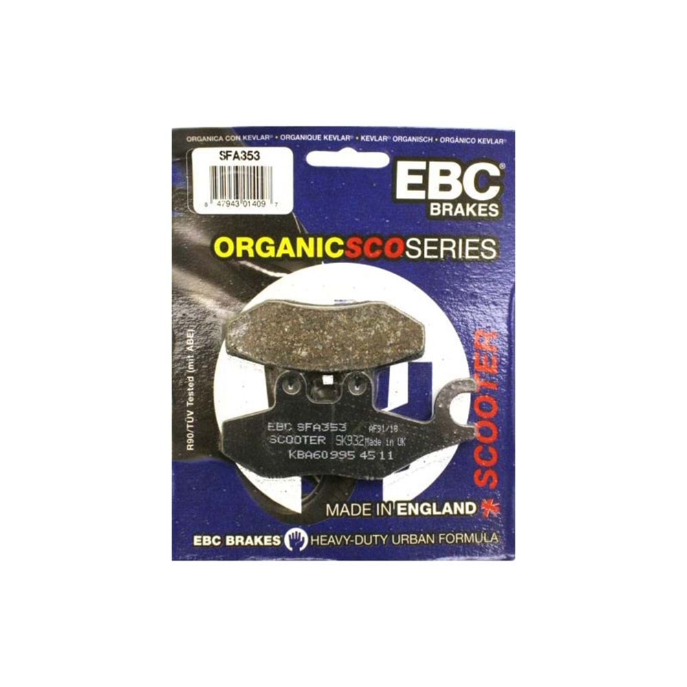 353 EBC ORGANİK BALATA GTS250, GTS300, GTV250, GTV300 (SFA353)