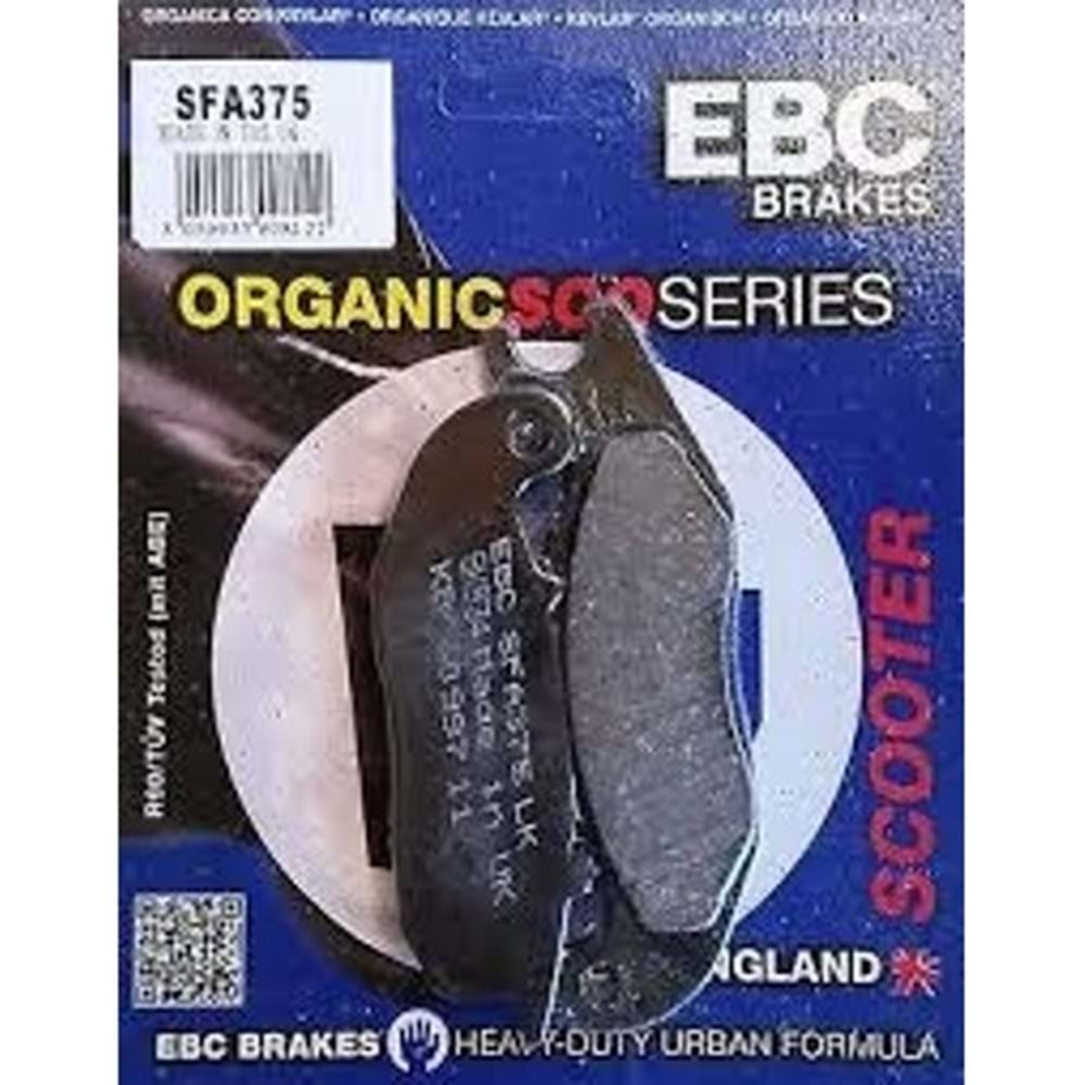 375 EBC SFA375 HONDA CBR125, CBF125 ÖN , LİFAN SMART ÖN 50-125 ORGANİK BALATA