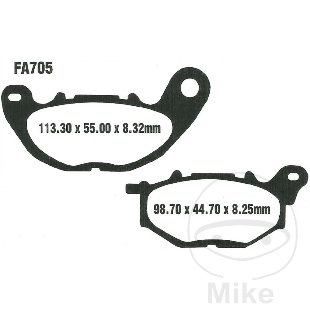 705 EBC YAMAHA XMAX 125 - XMAX300 ÖN FREN BALATASI