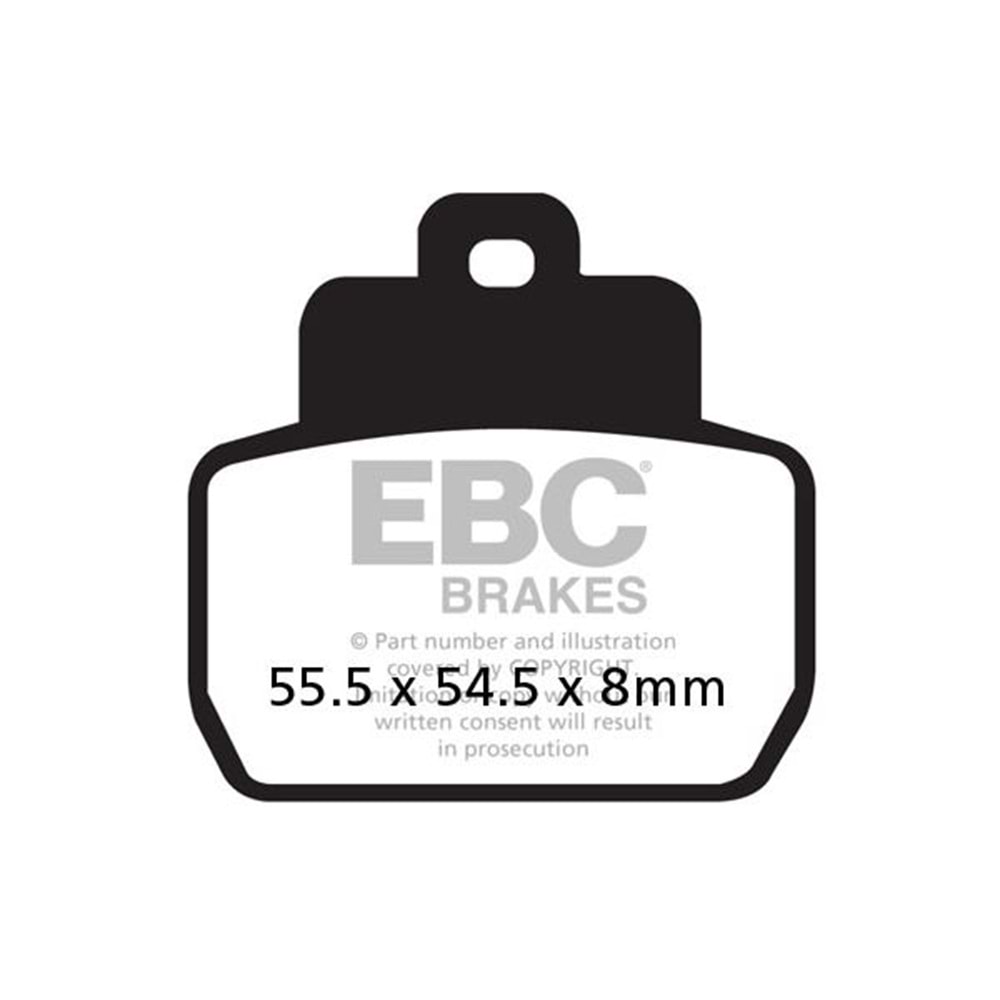 425 EBC ORGANİK KARBON SCOOTER BALATASI PIAGGIO Beverly 500, X9 250 Evolution (SFAC425)