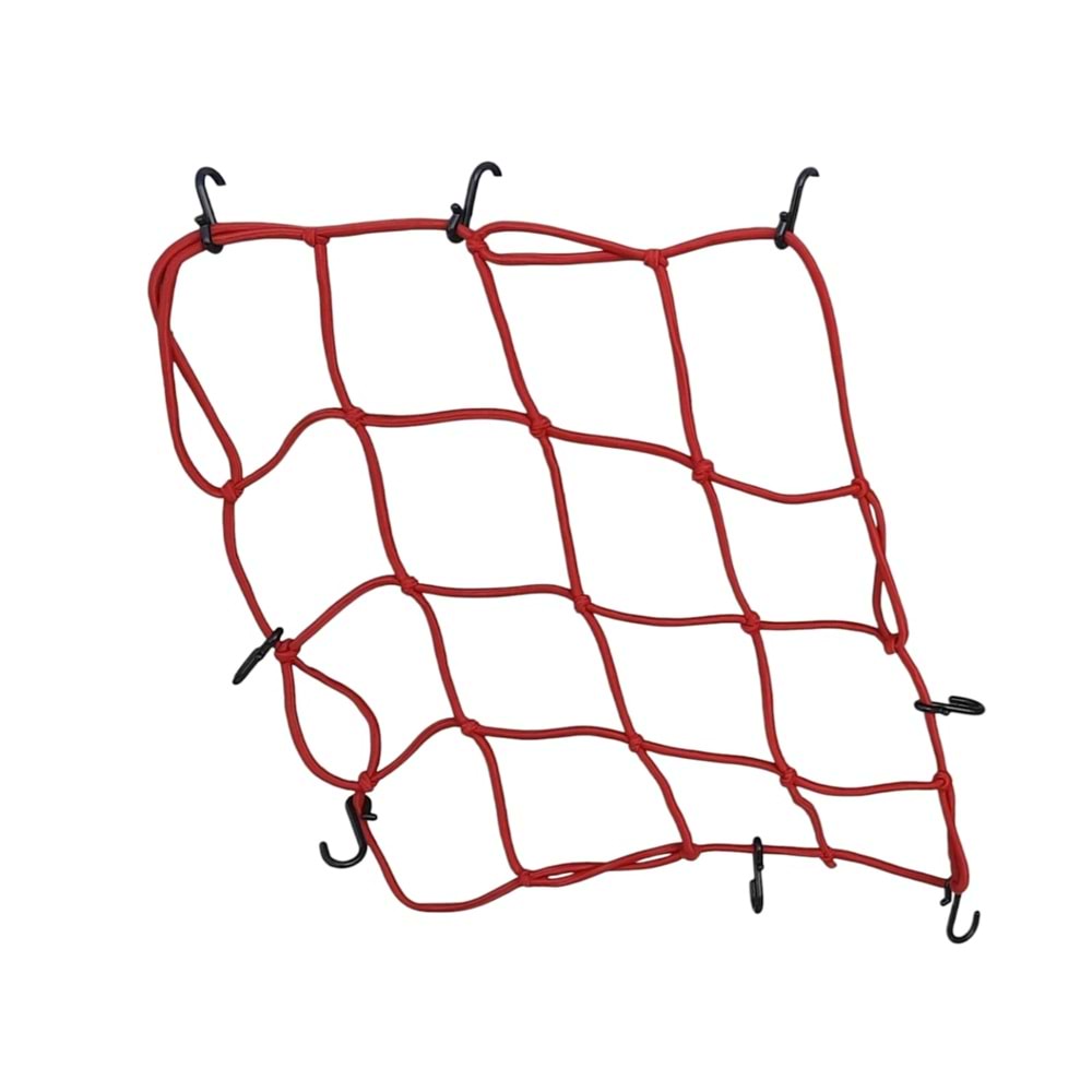 45x45 8 KANCALI BAGAJ LASTİĞİ 6mm KIRMIZI