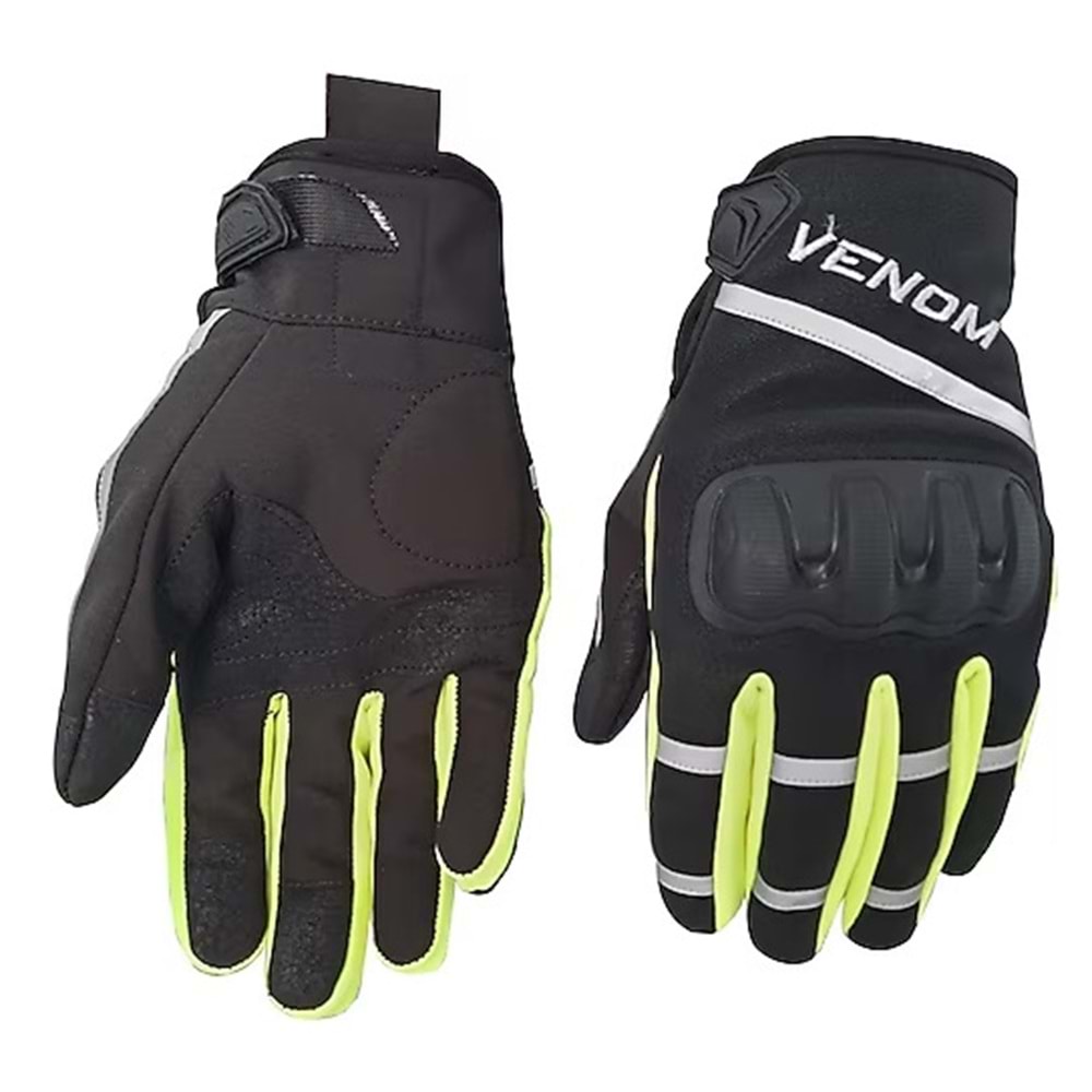 Venom Eldiven 9010 Softshell - NEON SARI - S