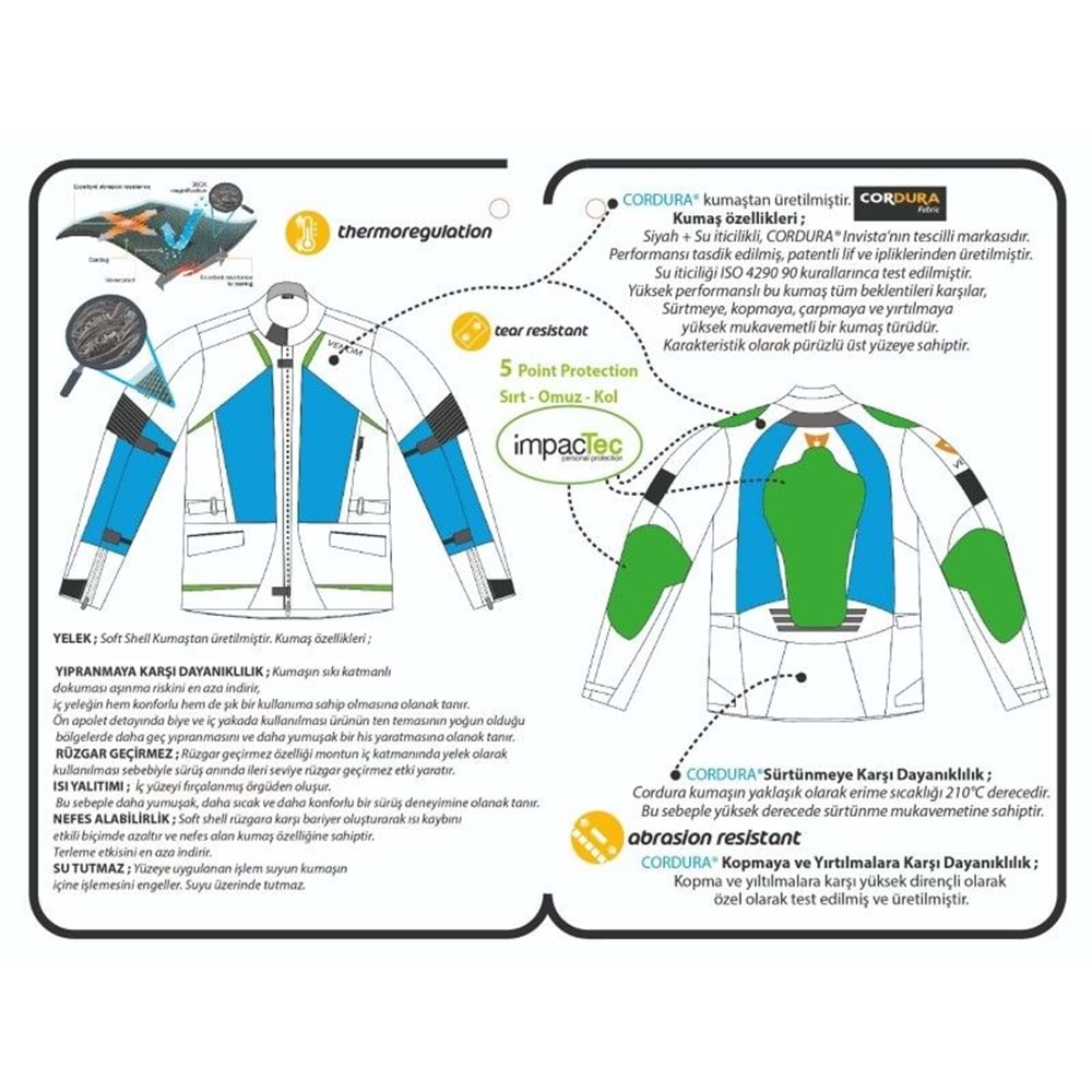VENOM CİTY CORDURA MEVSİMLİK SİYAH MONT (XL)
