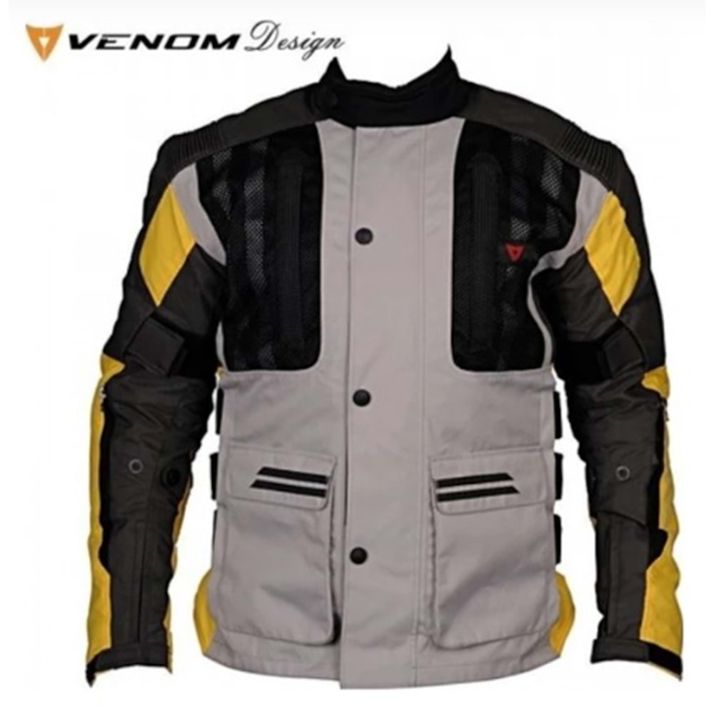 VENOM TOUREX YAZLIK MEVSİMLİK GRİ SARI MONT (S)