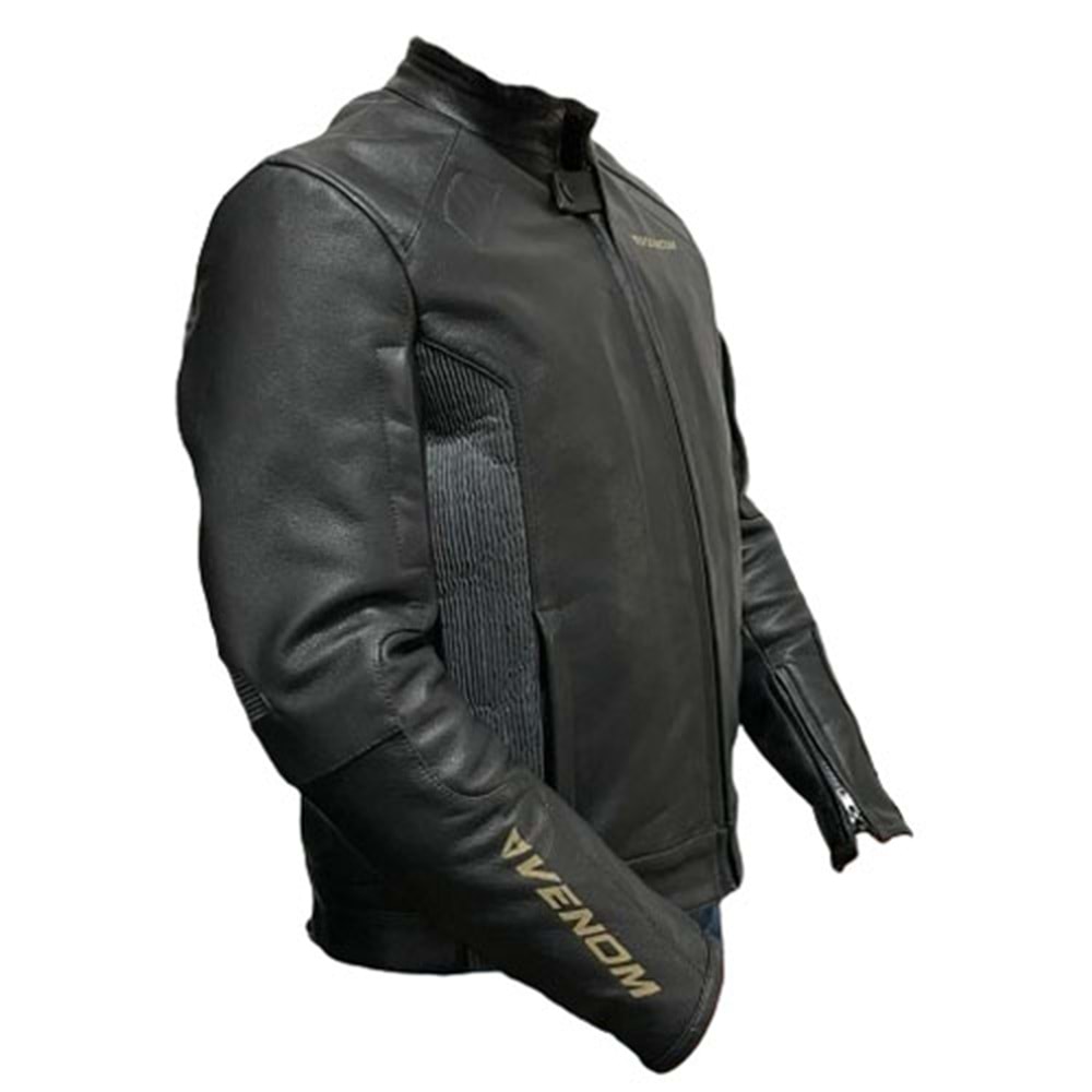 VENOM D2 RACİNG DERİ MEVSİMLİK SİYAH MONT (2XL)