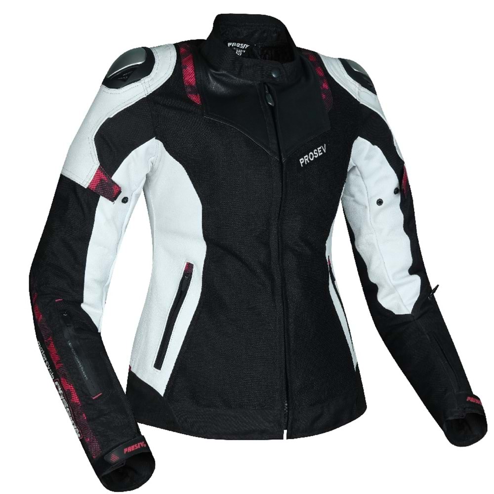 Prosev W51A Motosiklet Montu Kadın Dört Mevsim - BEYAZ - XL