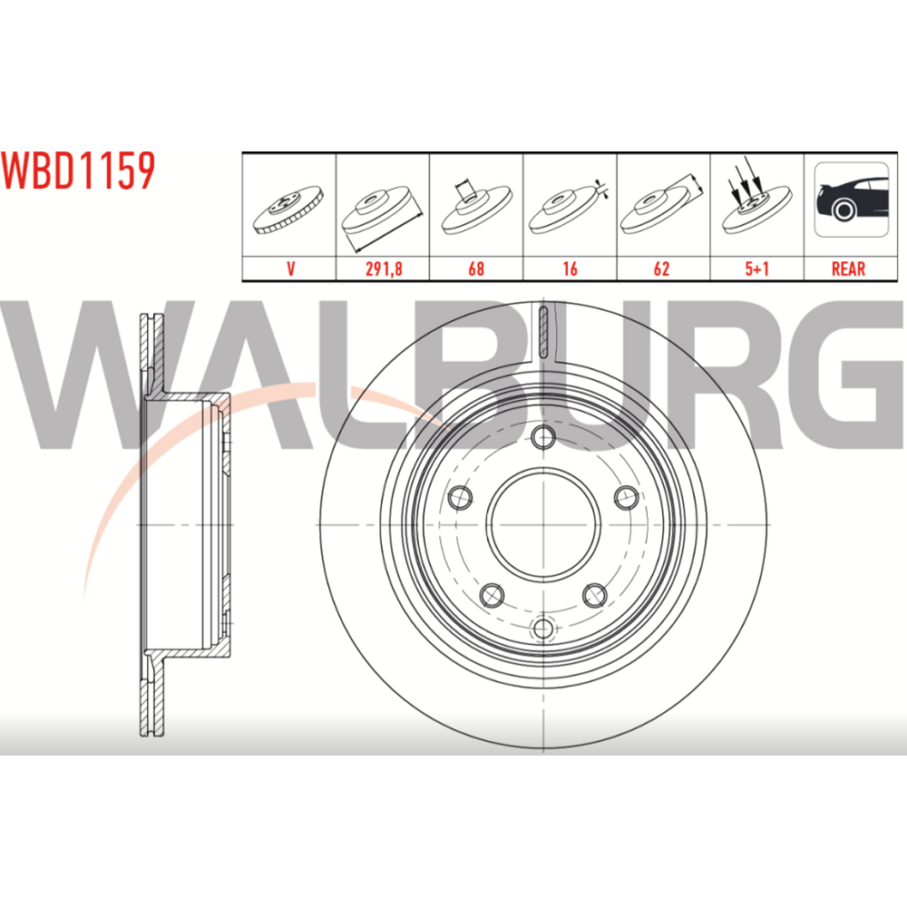 Fren Diski Nissan X-TRAIL 2,0-2,0 DCİ Arka - 292 MM
