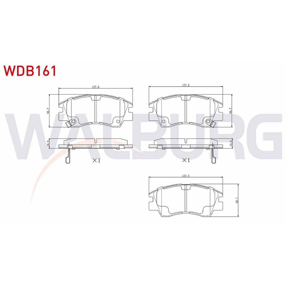 Disk Balata Mitsubishi L200, L300 2,5D, Pajero Ön -