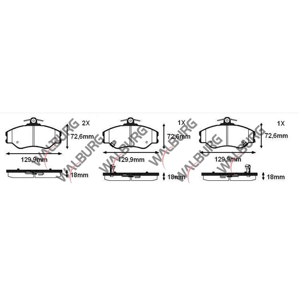 Disk Balata Hyundai H100 Ön -