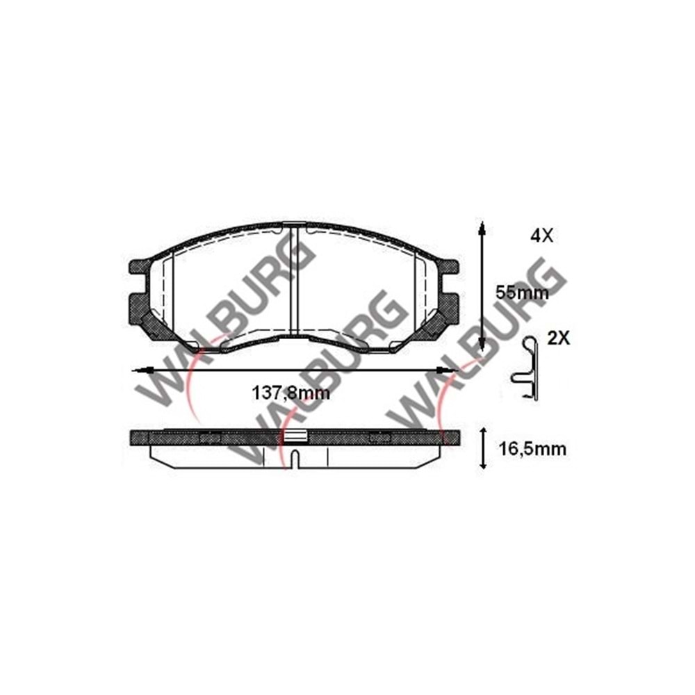 Disk Balata Mitsubishi L 200 Ön -