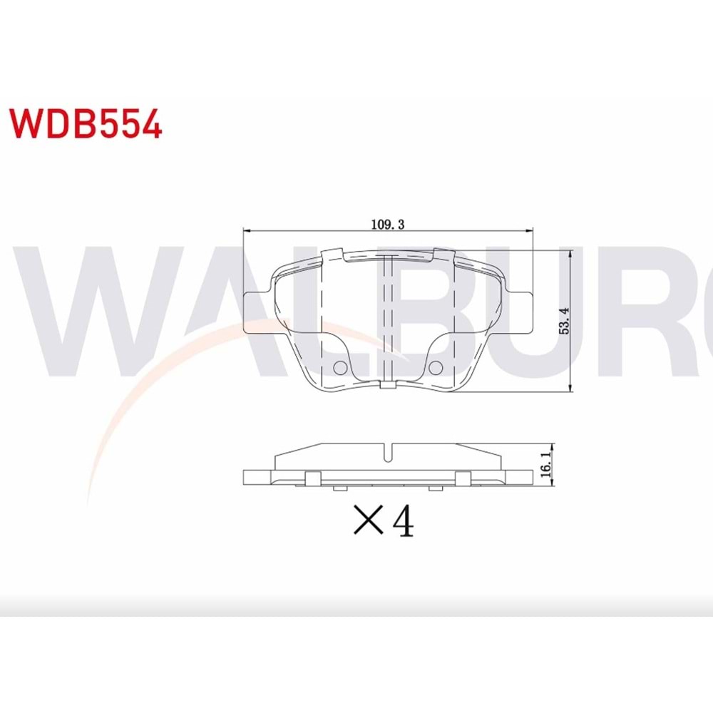 Disk Balata Vw, Seat, Skoda, Audi, Ford, Arka