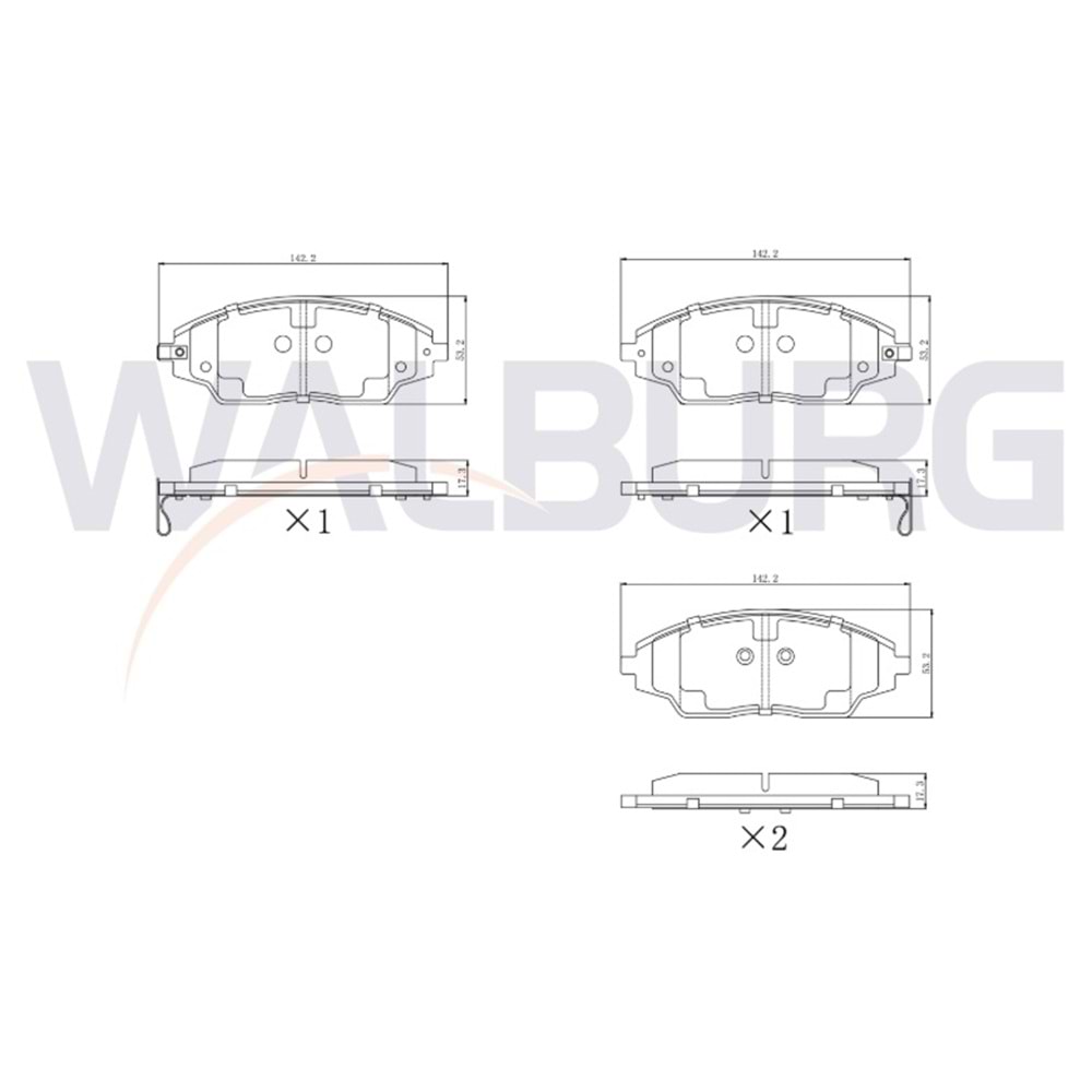 Disk Balata Chevrolet Aveo (T300) 1.2 Ön -