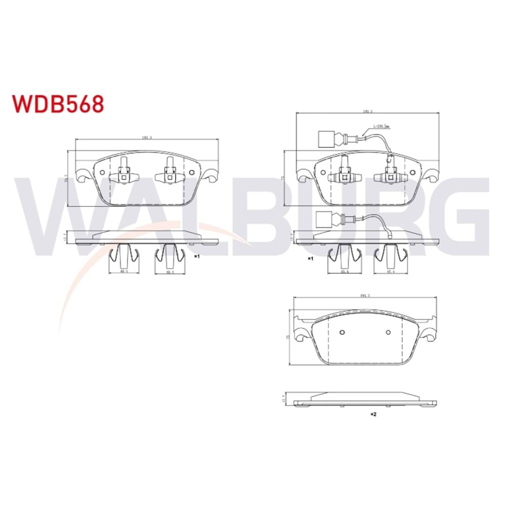 Disk Balata Vw Transporter T5, T6, MULTİVAN T5 Ön