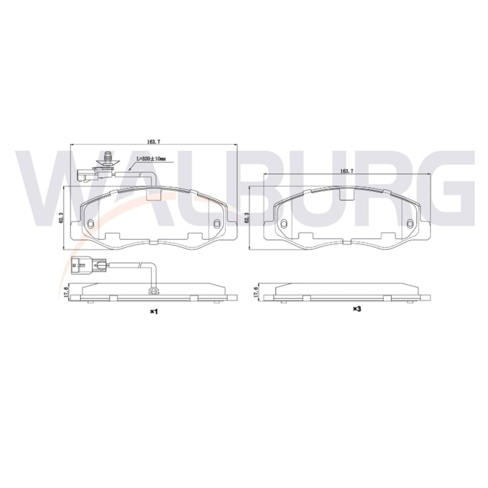 Disk Balata Renault Master, Opel Movano Arka -