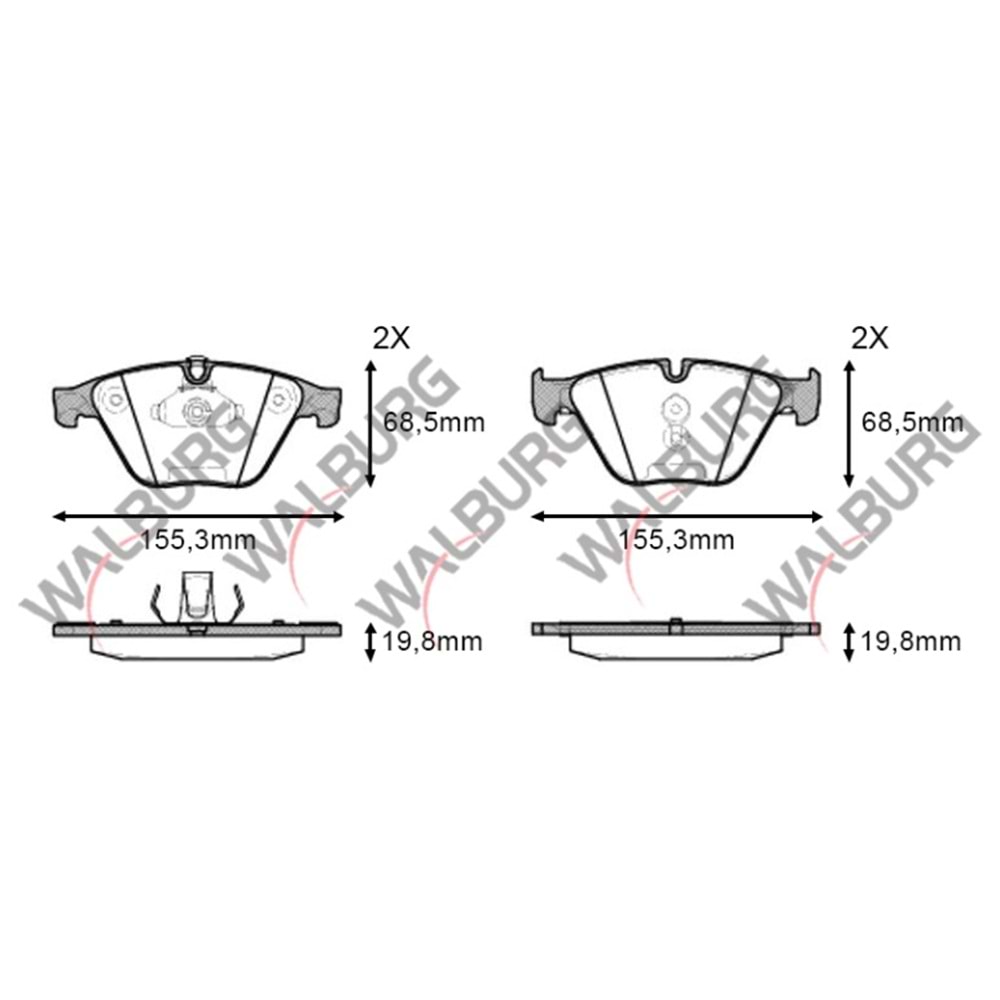 Disk Balata Bmw 5 Serisi (F10) Ön -