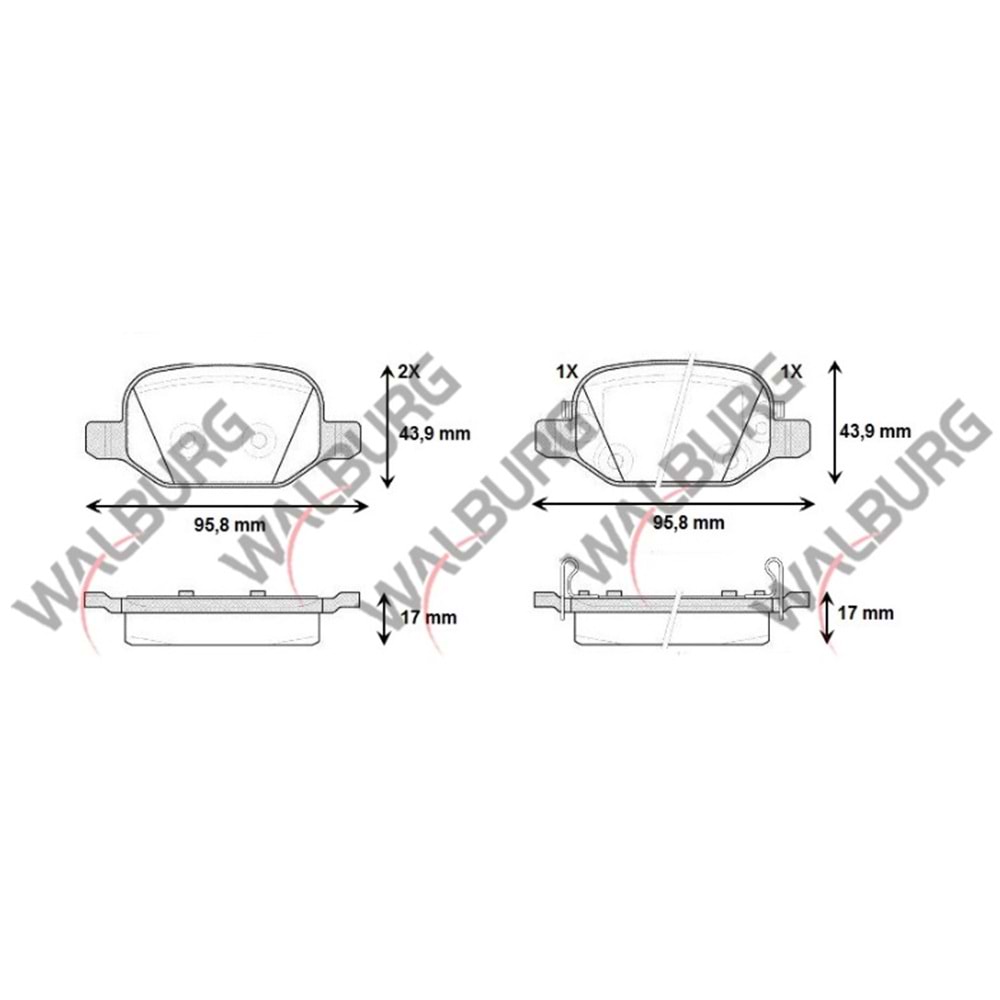 Disk Balata Fiat 500L Arka -