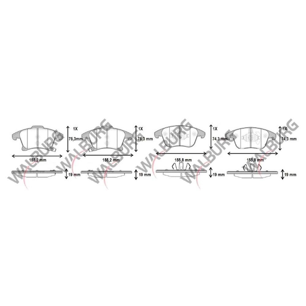 Disk Balata Ford Mondeo V 1.6 TDCI Ön -