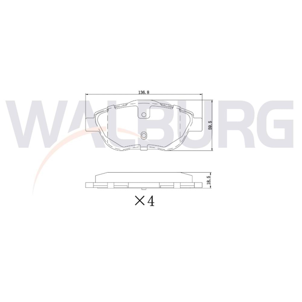 Disk Balata Peugeot 2008, Citroen C3, Opel Crossland Ön -