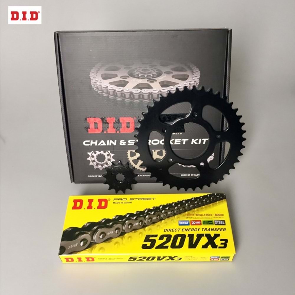 D.I.D ZİNCİR DİŞLİ SETİ - CF MOTO NK (250 CC) - (2018-2025)