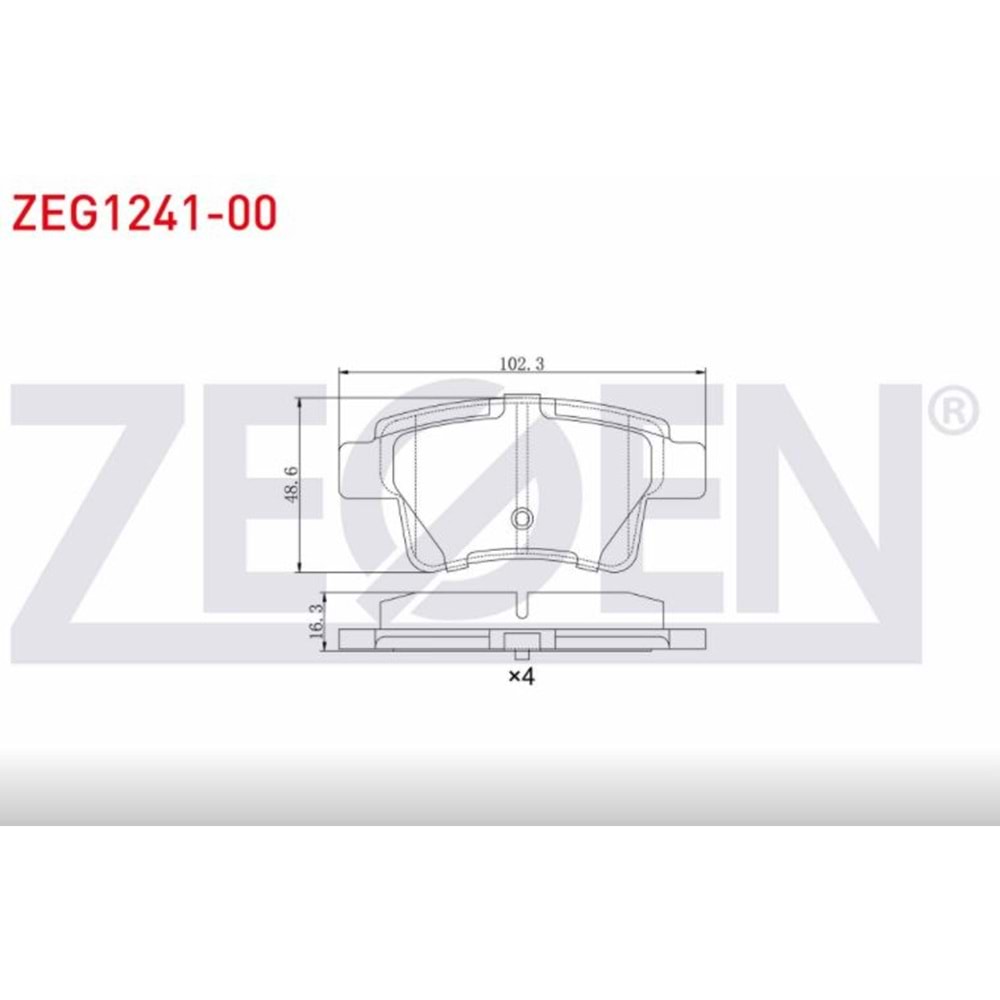 Disk Balata Citroen C4 Picasso, Grand Picasso Arka -