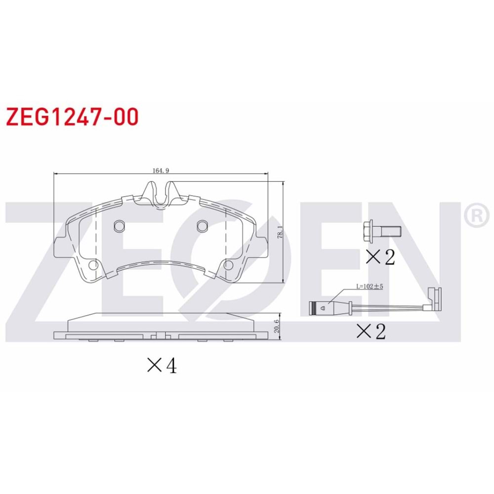 Disk Balata Mercedes Sprinter, Vw Crafter Arka -