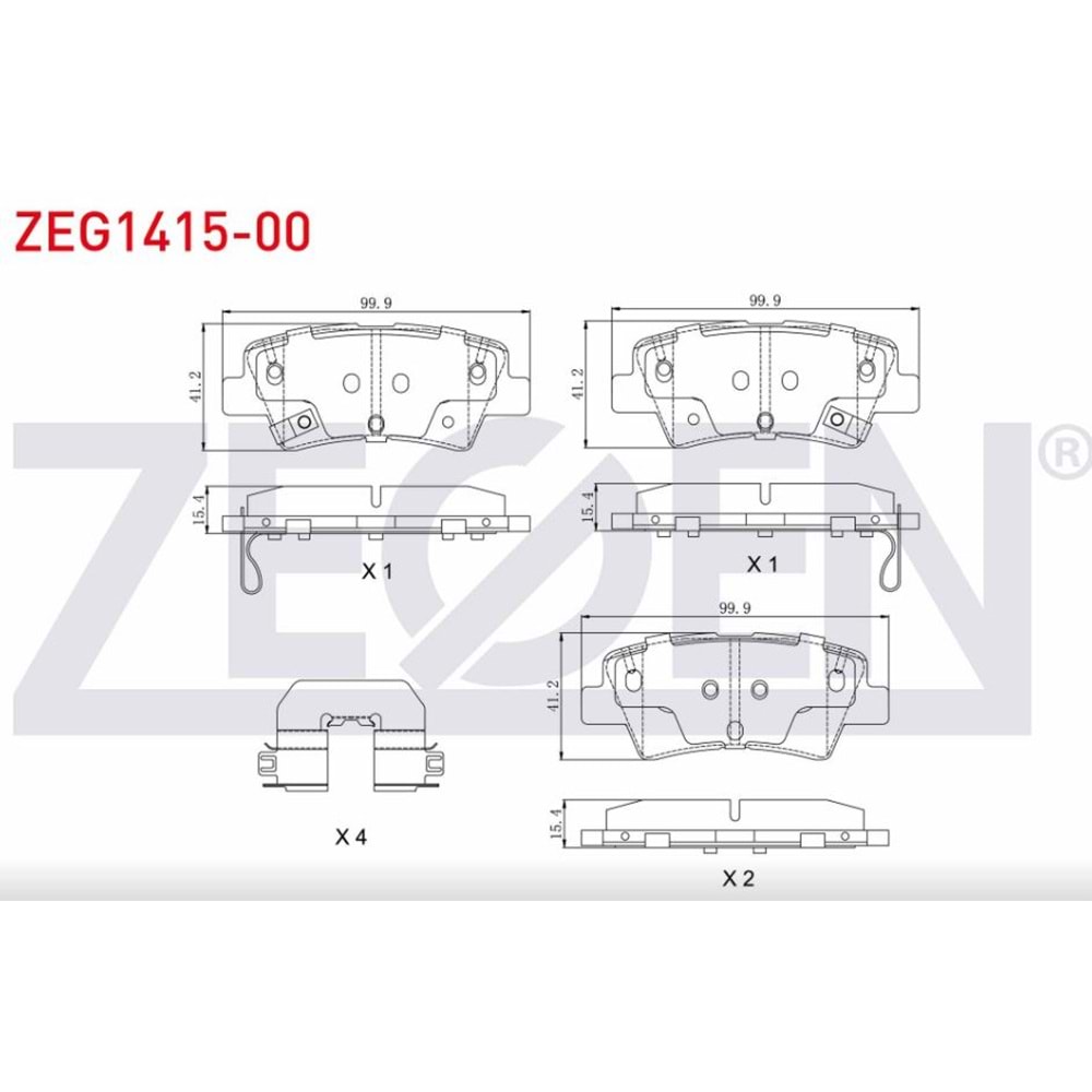 Disk Balata Kia Soul II, Cerato III Arka