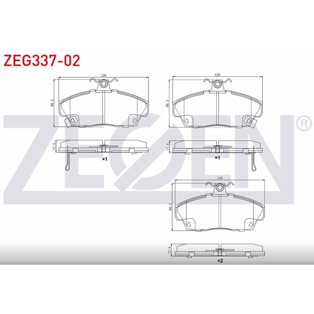 Disk Balata Honda Civic, Rover 200,Tata Telcoline, MG, GEZELLE Ön -