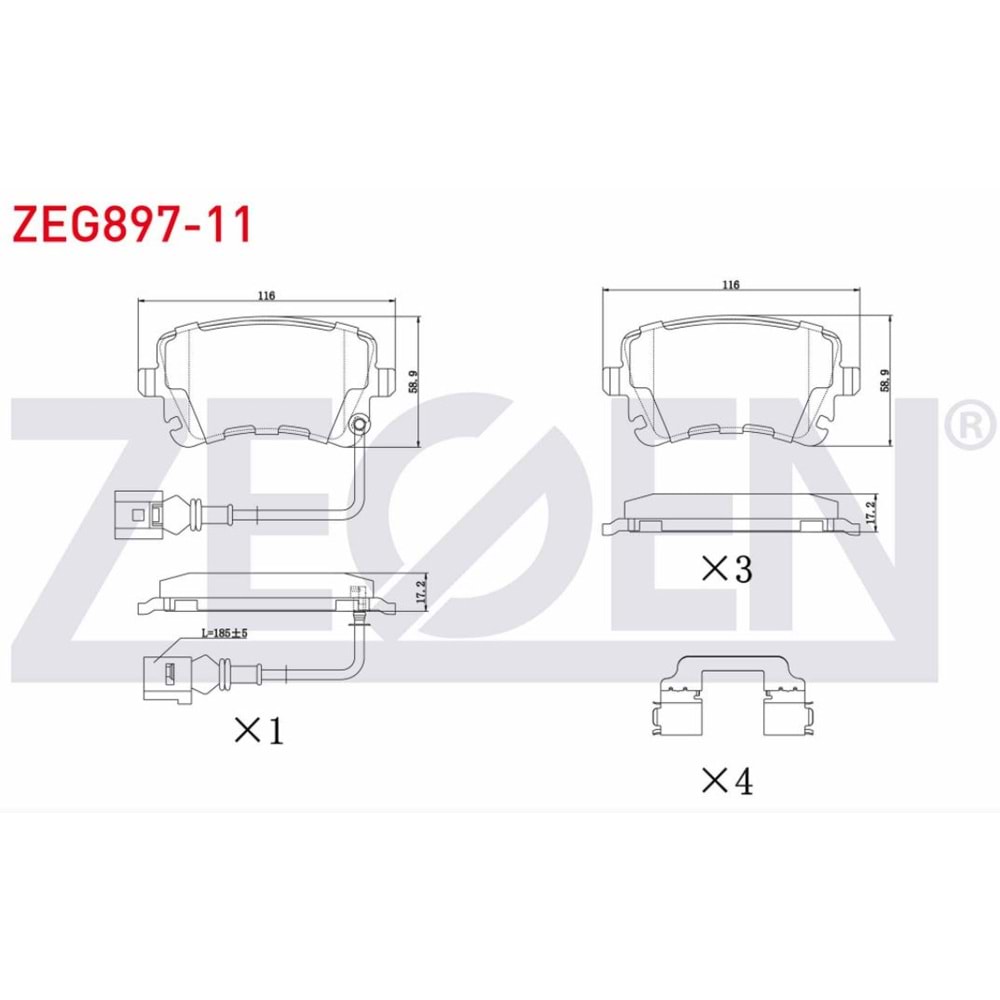Disk Balata Vw Transporter, Audi Arka -