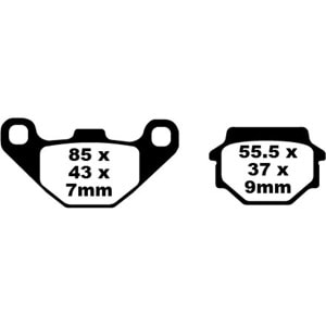 067 EBC SİNTERLİ BALATA POLARİS ATV (FA067R)