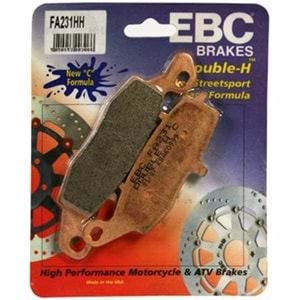 231 EBC SİNTERLİ BALATA ER6 F, ER6 N ÖN , VN1600, DL650 ARKA (FA231HH)