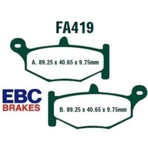419 EBC ARKA SİNTERLİ BALATA GSXR 600, GSXR 750, GSXR 1000, GSXR 1300, DL 1000 (FA419HH)