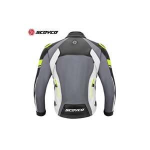 SCOYCO JK152 MEVSİMLİK GRİ BEYAZ MONT (L)