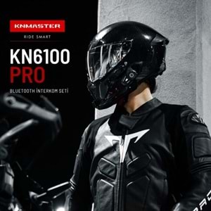 Knmaster KN6100 PRO Motosiklet Kask İnterkom Bluetooth Intercom Kulaklık Seti