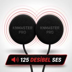 Knmaster KN6100 PRO Motosiklet Kask İnterkom Bluetooth Intercom Kulaklık Seti